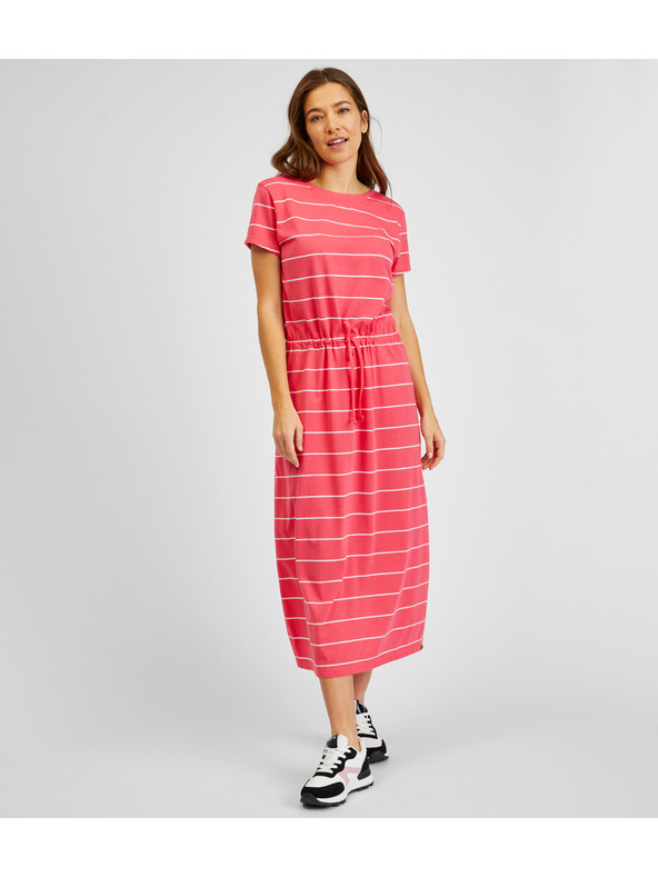 Sam 73 Rochie roșie cu dungi pentru femei SAM73 Columba