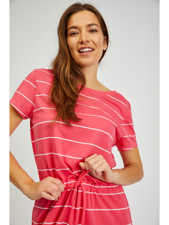 Sam 73 Rochie roșie cu dungi pentru femei SAM73 Columba