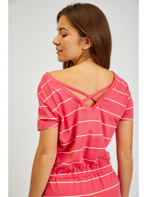 Sam 73 Rochie roșie cu dungi pentru femei SAM73 Columba