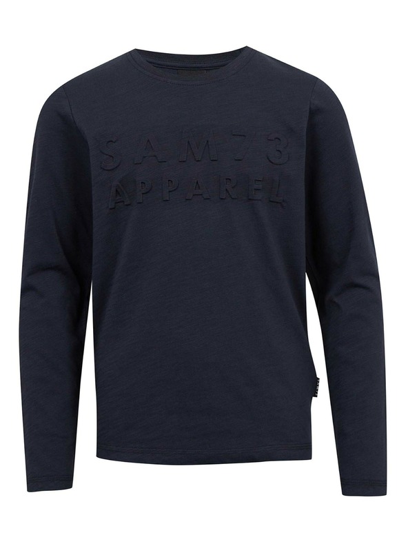 Sam 73 Tricou albastru închis cu mânecă lungă pentru băieți SAM 73 Celdor