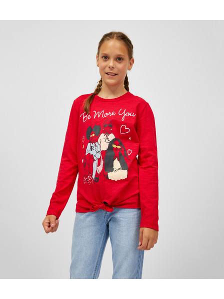 Sam 73 Tricou roșu cu mânecă lungă pentru fete SAM 73 Vadania