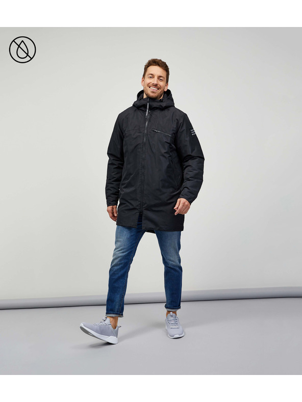 Sam 73 Parka neagră pentru bărbați SAM 73 Cyril