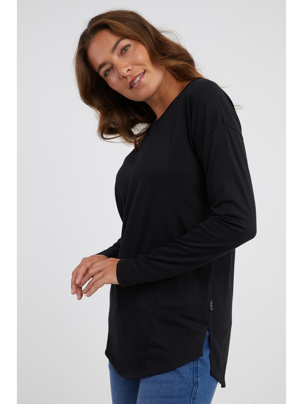 Sam 73 Tricou negru cu mânecă lungă pentru femei SAM 73 Sherri
