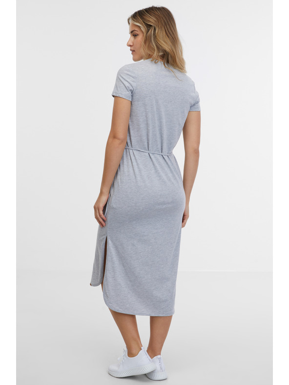 Sam 73 Rochie midi pentru femei cu dungi gri deschis SAM 73 Estela