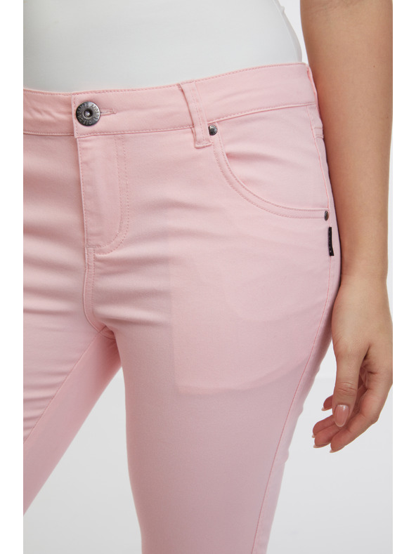 Sam 73 Blugi trei sferturi slim fit roz deschis pentru femei SAM 73 Amara