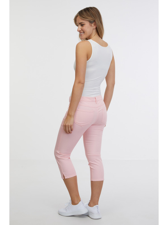 Sam 73 Blugi trei sferturi slim fit roz deschis pentru femei SAM 73 Amara