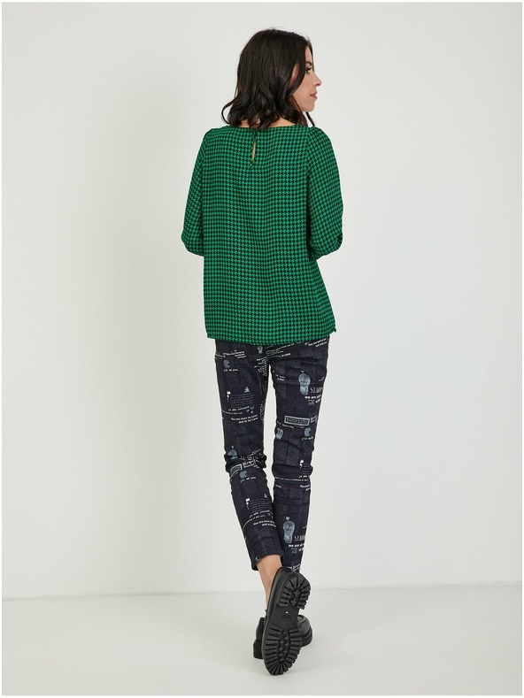 Orsay Bluză de damă verde cu model ORSAY