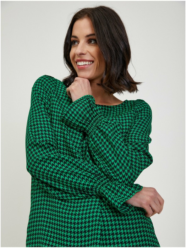 Orsay Bluză de damă verde cu model ORSAY