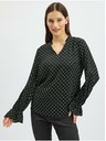 Orsay Bluză de damă neagră cu model ORSAY