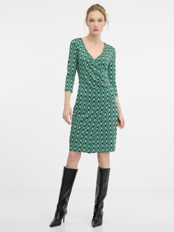 Orsay Rochie verde până la genunchi pentru femei ORSAY