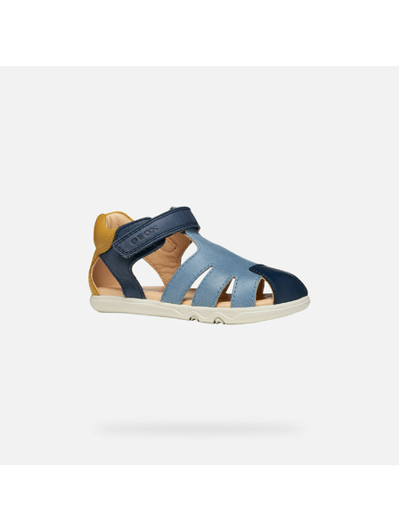 Geox Sandale albastre barefoot pentru băieți Geox Sandal Steppieup