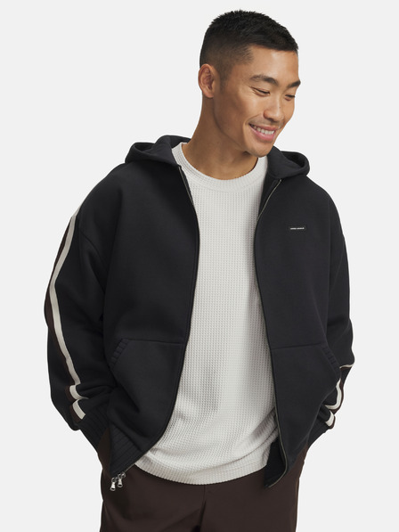 Under Armour Hanorac pentru bărbați Under Armour UA Icon Heavy Rib FZ-BLK