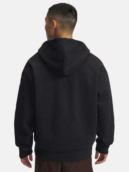 Under Armour Hanorac pentru bărbați Under Armour UA Icon Heavy Rib FZ-BLK