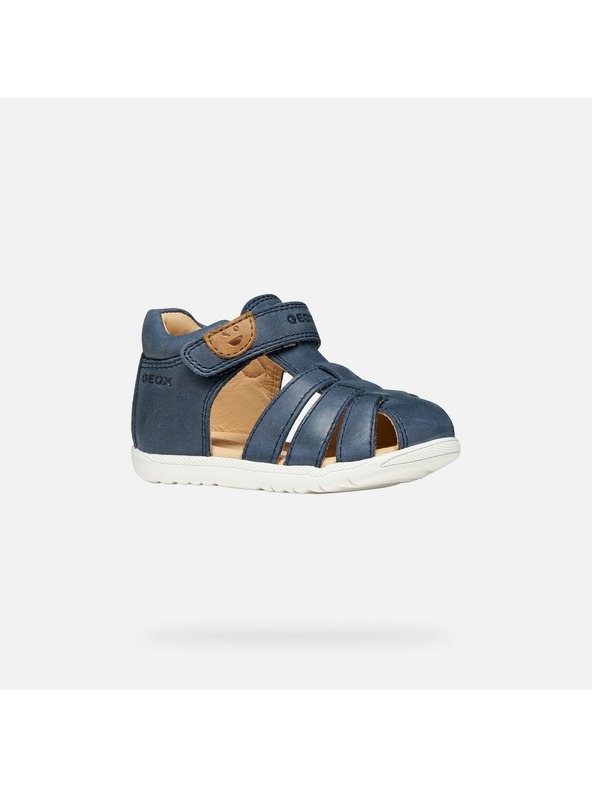 Geox Geox Sandal Macchia pantofi albastru-închis pentru primii pași pentru băieți