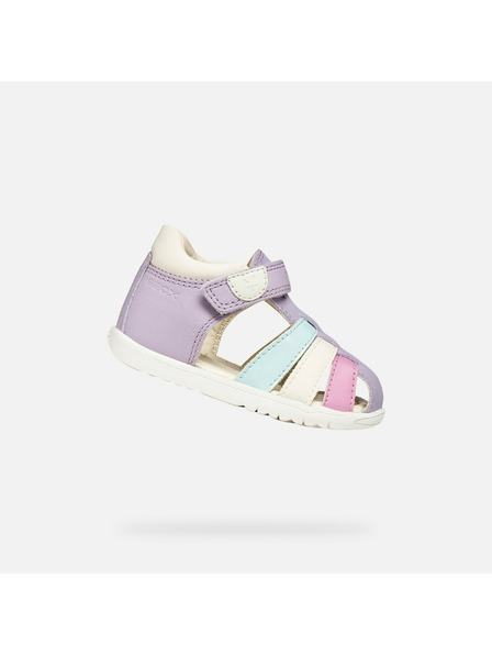 Geox Geox Sandal Macchia pantofi violet pentru primii pași pentru fete