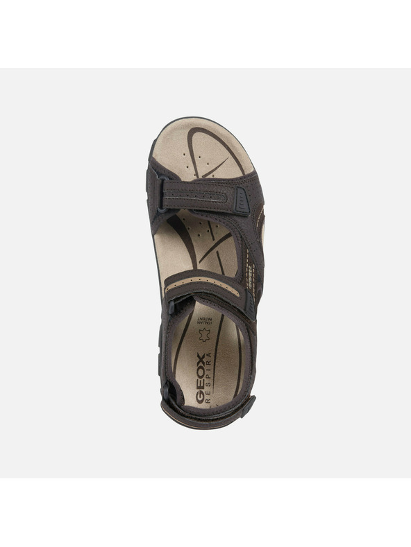 Geox Geox Uomo Sandal Strada sandale maro-închis pentru bărbați