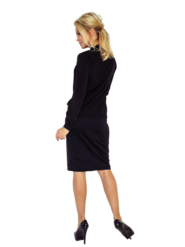 numoco Bluză cu design decorativ - negru