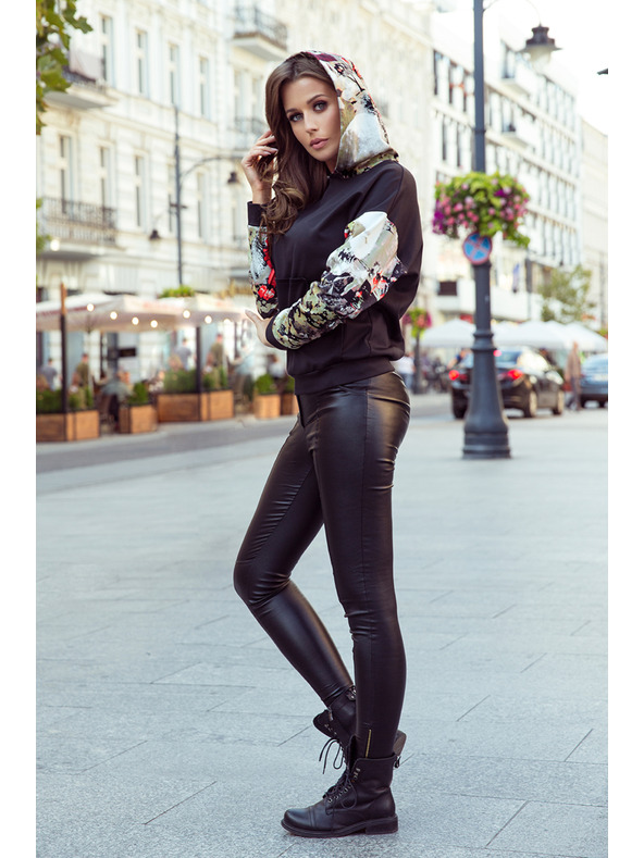 numoco Hanorac cu buzunar și inserții colorate