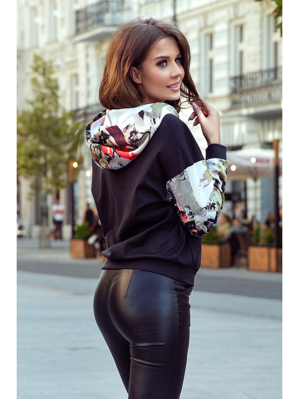 numoco Hanorac cu buzunar și inserții colorate