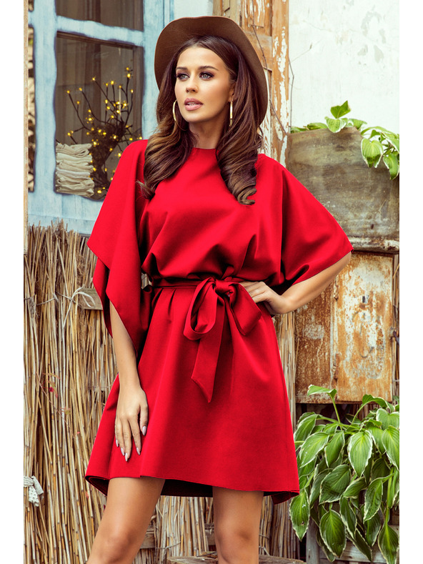 numoco SOFIA Rochie fluture - roșie