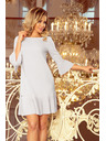 numoco LUCY - rochie plisată comodă - gri