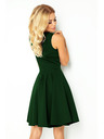 numoco Rochie - decolteu inimă - verde închis