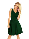 numoco Rochie - decolteu inimă - verde închis