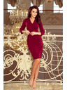 numoco KELLY Rochie elegantă cu decolteu - burgundy