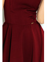 numoco Rochie - decolteu inimă - culoare bordo