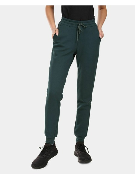 Kilpi Pantaloni de trening sport din bumbac pentru femei Kilpi MATTY-W Verde închis