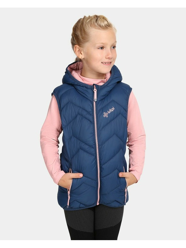 Kilpi Vestă căptușită pentru fete Kilpi TOMM-JG Albastru Închis