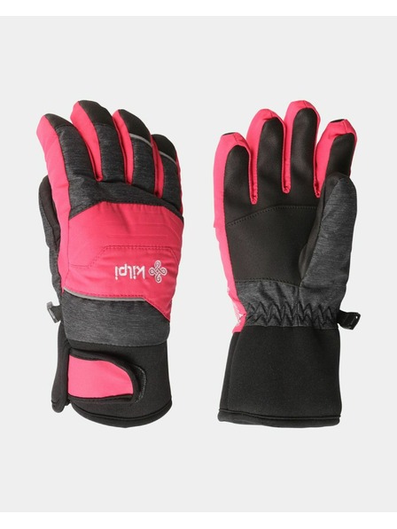 Kilpi Mănuși de schi cu degete pentru copii Kilpi SKIMI-J Roz