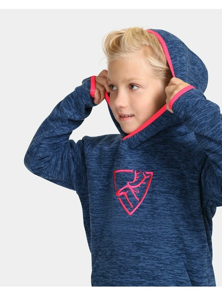 Kilpi Hanorac de fleece pentru fete Kilpi FLOND-JG Albastru Închis