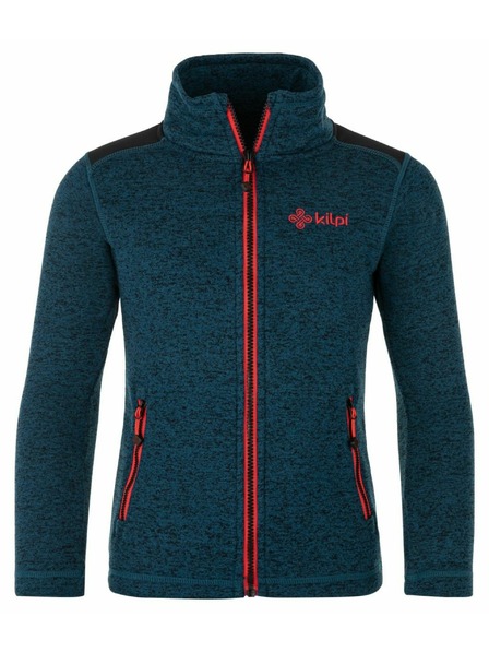 Kilpi Hanorac cu fermoar întreg pentru băieți Kilpi REGIN-JB Turcoaz