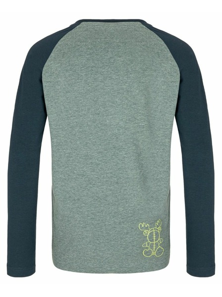 Kilpi Tricou din bumbac cu mânecă lungă pentru băieți Kilpi SONIER-JB Verde Închis