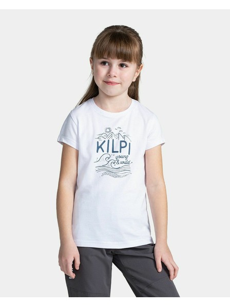 Kilpi Tricou de bumbac pentru fete Kilpi MALGA-JG Alb
