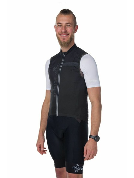 Kilpi Vestă de ciclism pentru bărbați Kilpi FLOW-M Neagră