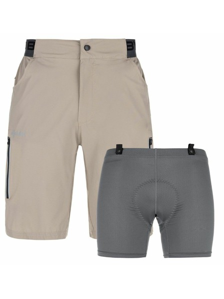 Kilpi Pantaloni scurți pentru ciclism Kilpi TRACKEE-M Bej