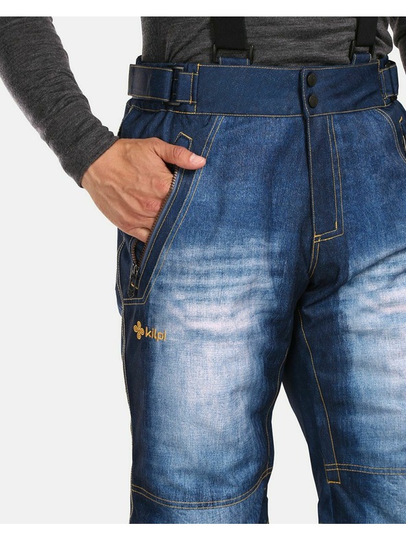 Kilpi Pantaloni de schi pentru bărbați Kilpi DENIMO-M Albastru Închis