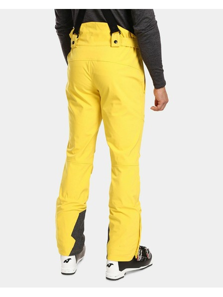 Kilpi Pantaloni ski softshell bărbați Kilpi RHEA-M Galben
