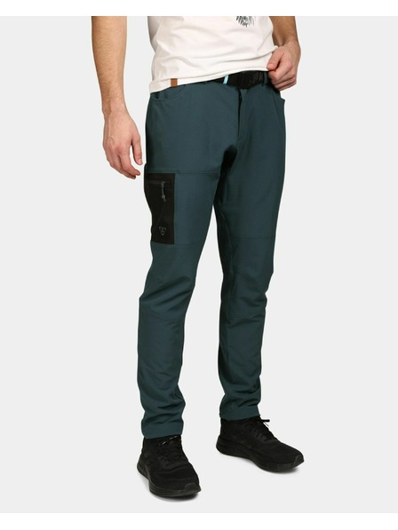 Kilpi Pantaloni de exterior pentru bărbați Kilpi LIGNE-M Verde închis