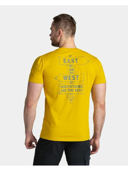 Kilpi Tricou din bumbac pentru bărbați Kilpi BANDE-M Auriu