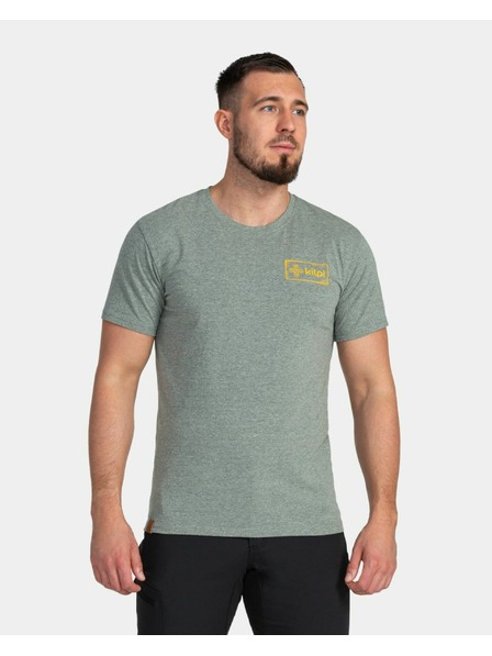 Kilpi Tricou din bumbac pentru bărbați Kilpi BANDE-M Verde închis