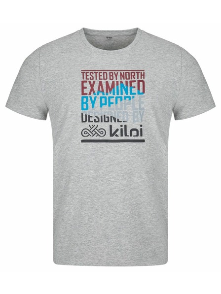 Kilpi Tricou din bumbac pentru bărbați Kilpi TYPON-M Gri deschis
