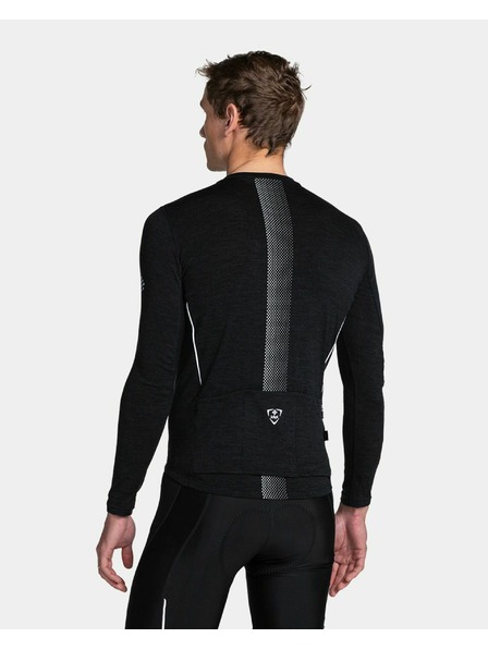 Kilpi Tricou de ciclism cu mânecă lungă pentru bărbați Kilpi SONET-M Gri închis