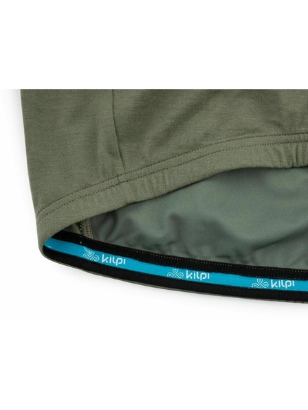Kilpi Tricou de ciclism pentru bărbați din lână merino Kilpi PETRANA-M Khaki