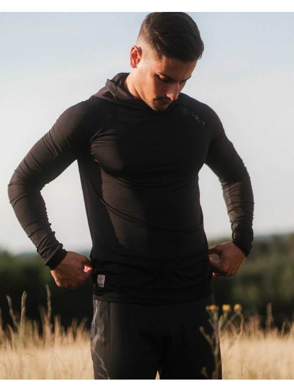 Kilpi Tricou funcțional cu mânecă lungă pentru bărbați Kilpi AILEEN-M Negru