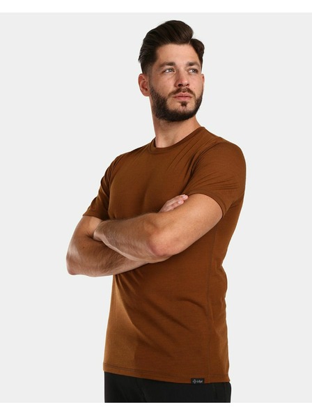 Kilpi Tricou din lână merino pentru bărbați Kilpi SLOPER-M Maro