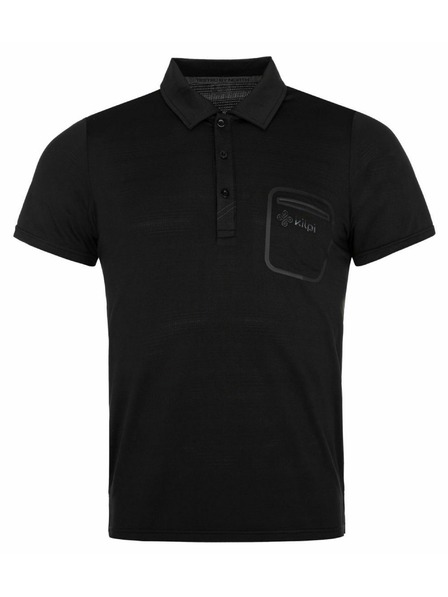 Kilpi Tricou polo pentru bărbați Kilpi GIVRY-M Negru