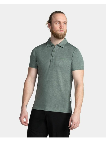 Kilpi Tricou polo pentru bărbați Kilpi OLIVA-M Verde Închis